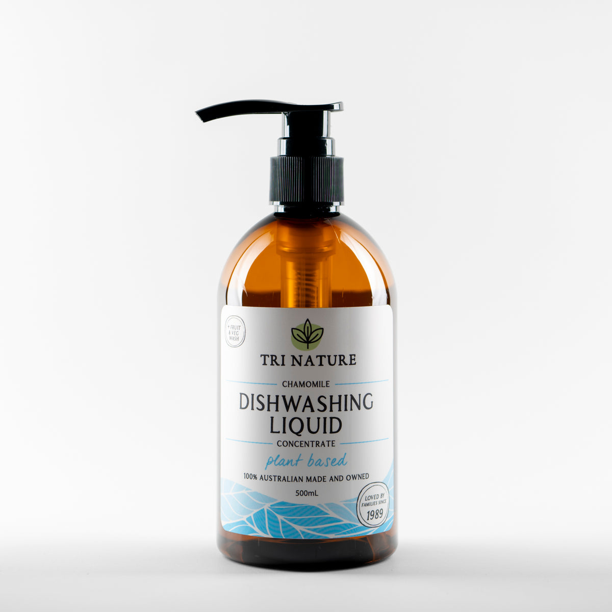 Tri Nature Dishwashing Liquid Chamomile 500ml concentrate, plant based, previous label