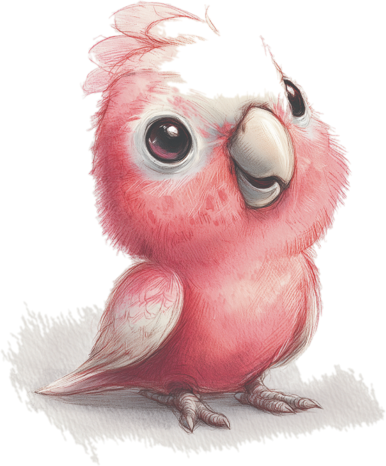 Galah peeking in