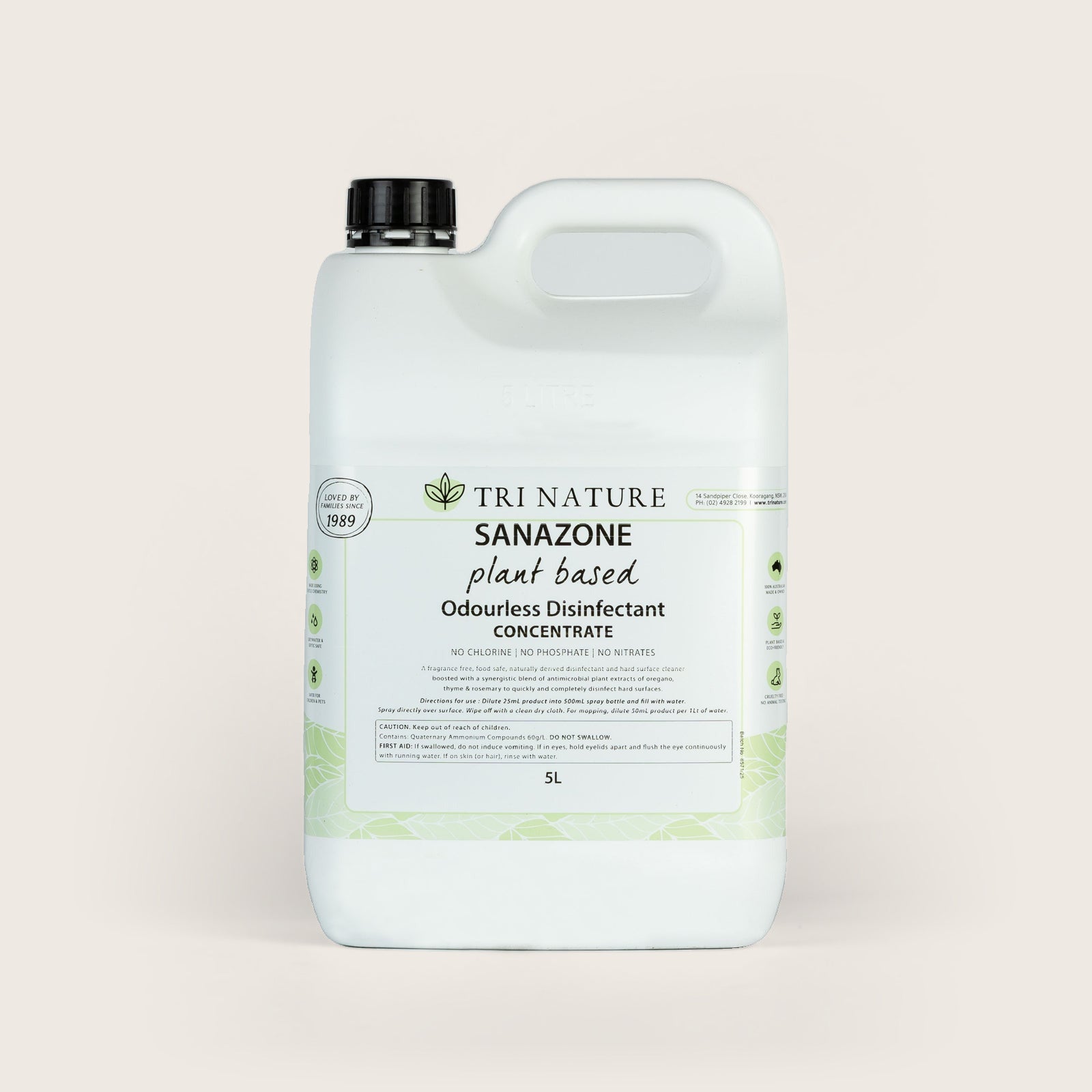 Odourless Disinfectant Concentrate Bulk