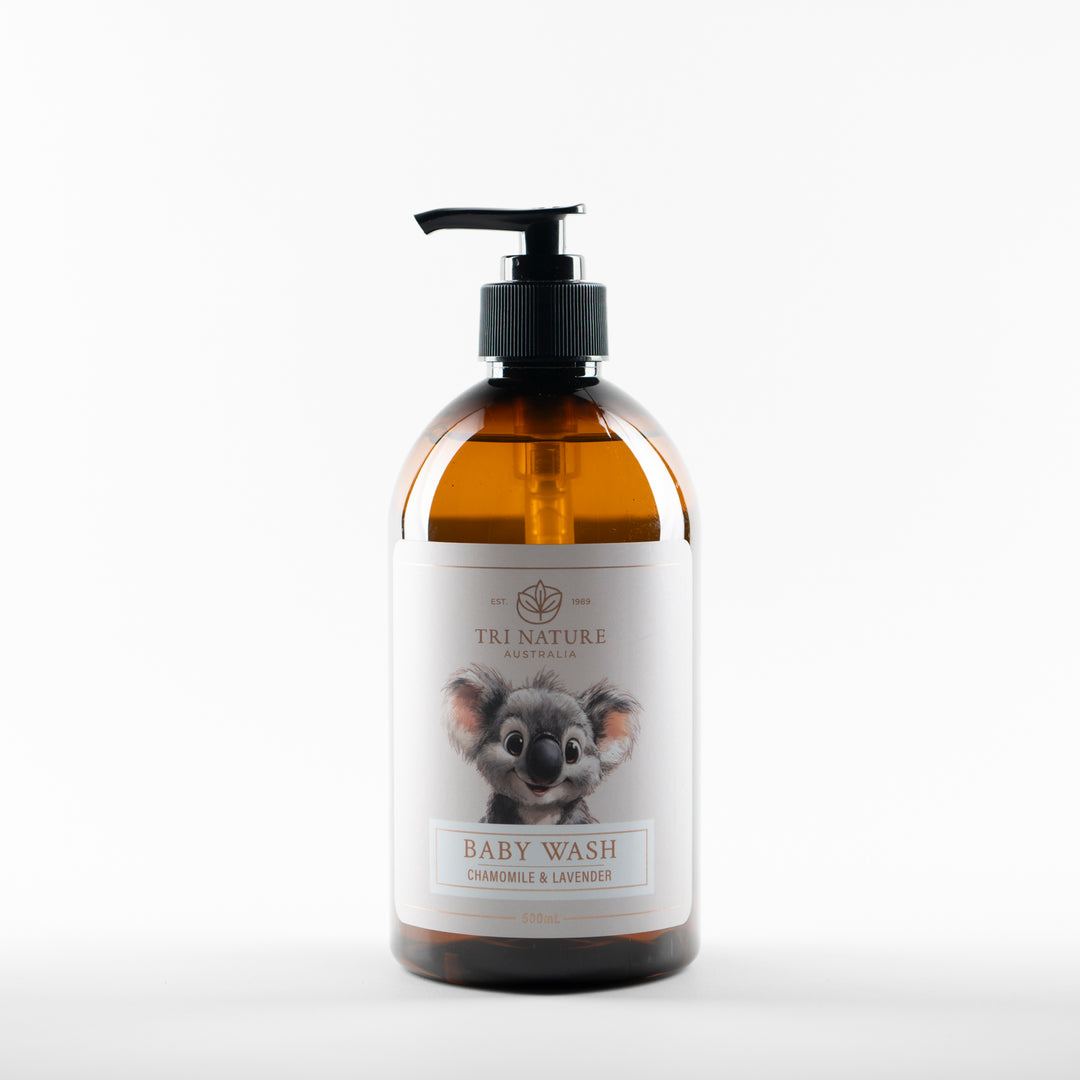 Tri Nature Baby Wash Chamomile and Lavender 500ml, photographed 2026