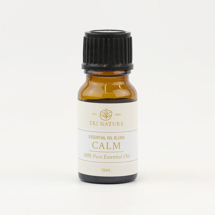 Tri Nature Calm Essential Oil Blend 10mL amber glass bottle