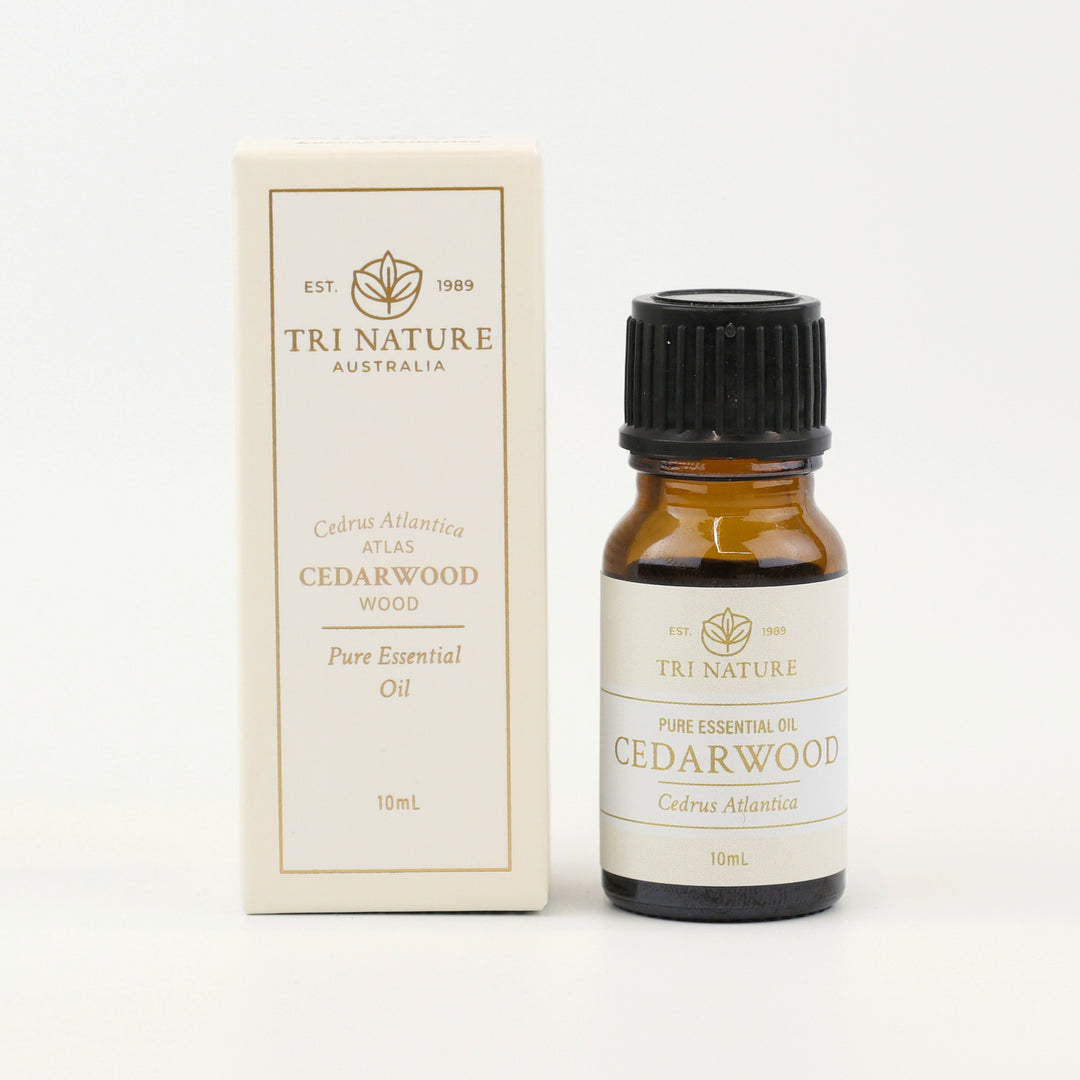 Tri Nature Cedarwood Pure Essential Oil 10mL bottle with gift box
