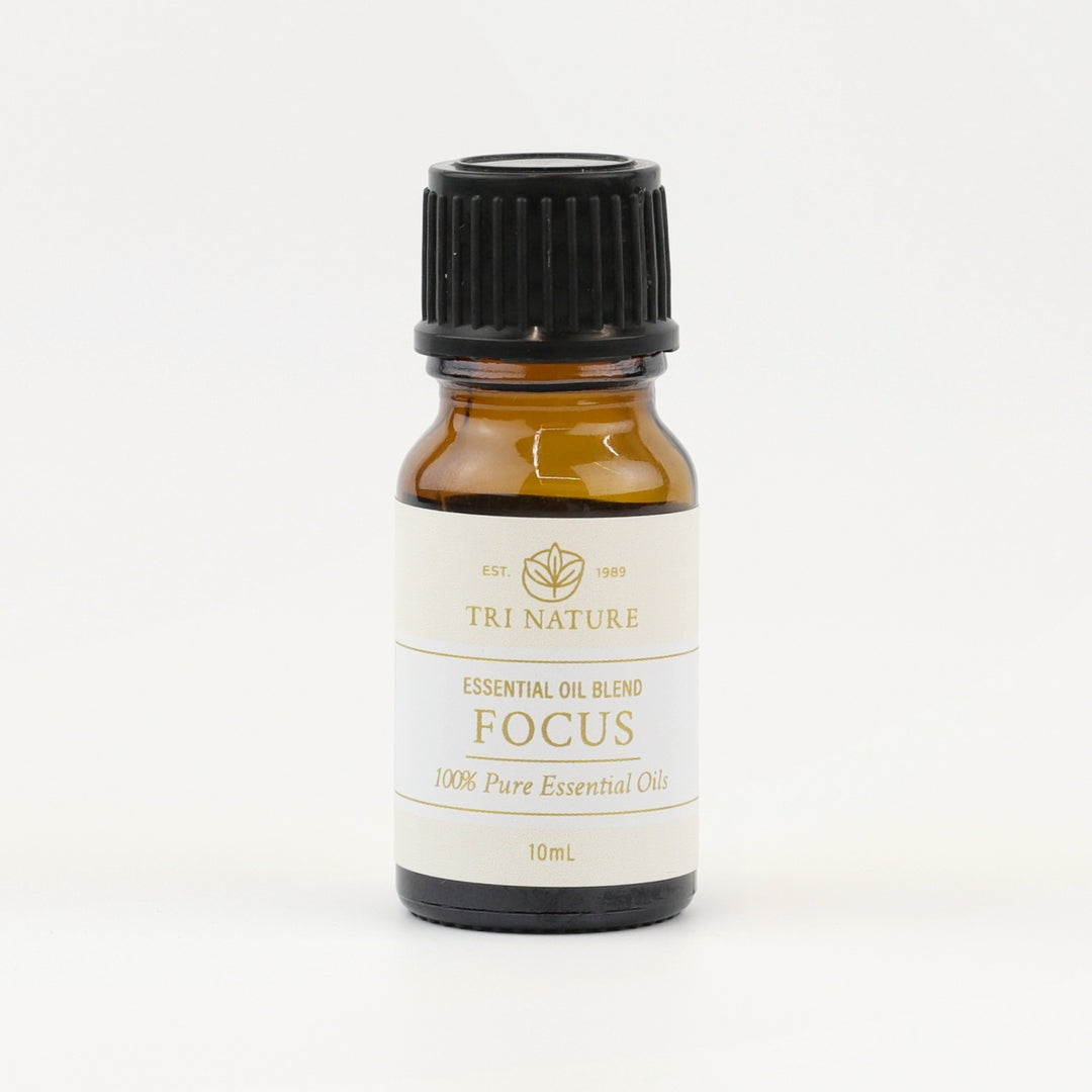 Tri Nature Clear Focus Essential Oil Blend 10mL amber glass bottle