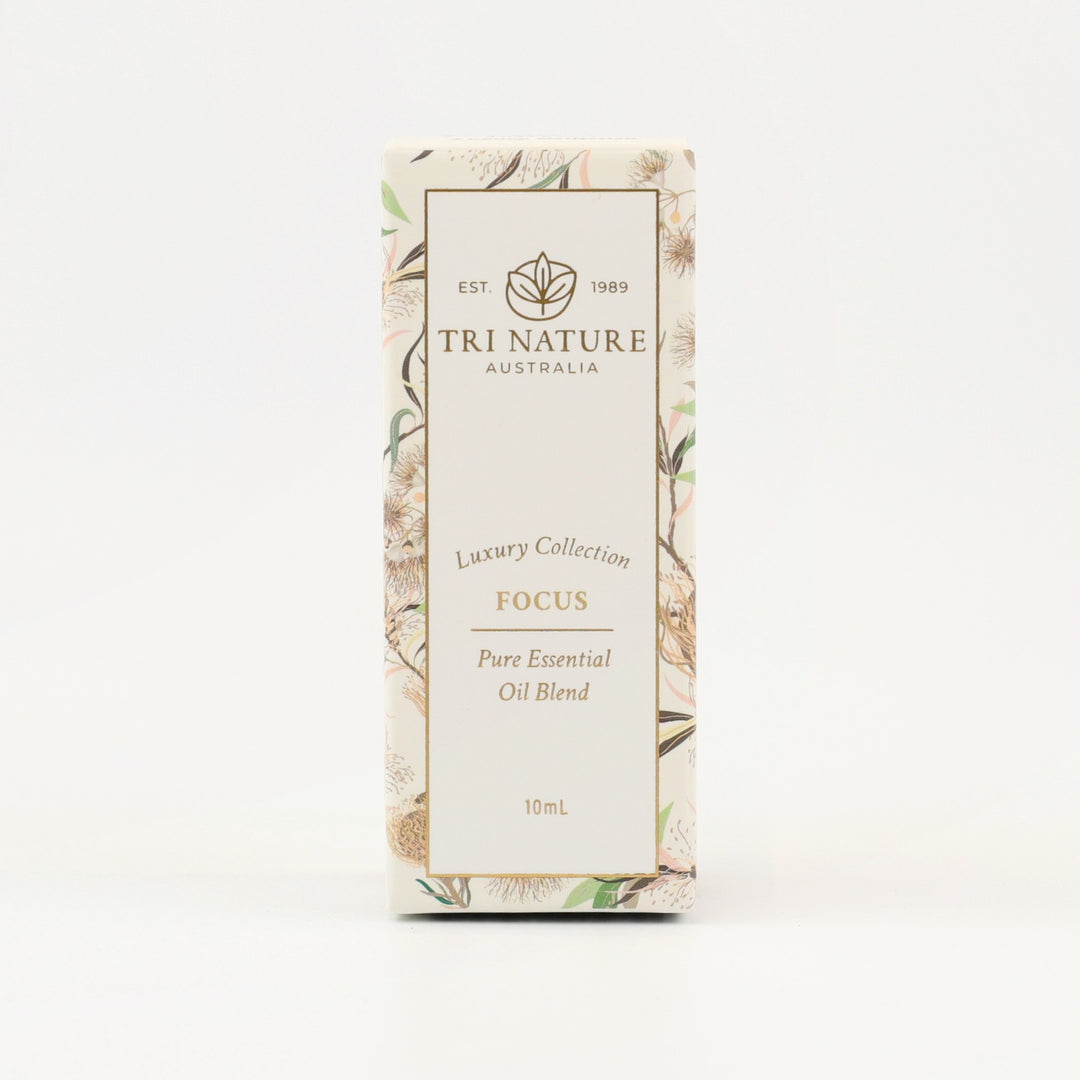 Tri Nature Clear Focus Essential Oil Blend 10mL box, front of pack