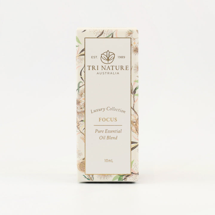 Tri Nature Clear Focus Essential Oil Blend 10mL box, front of pack
