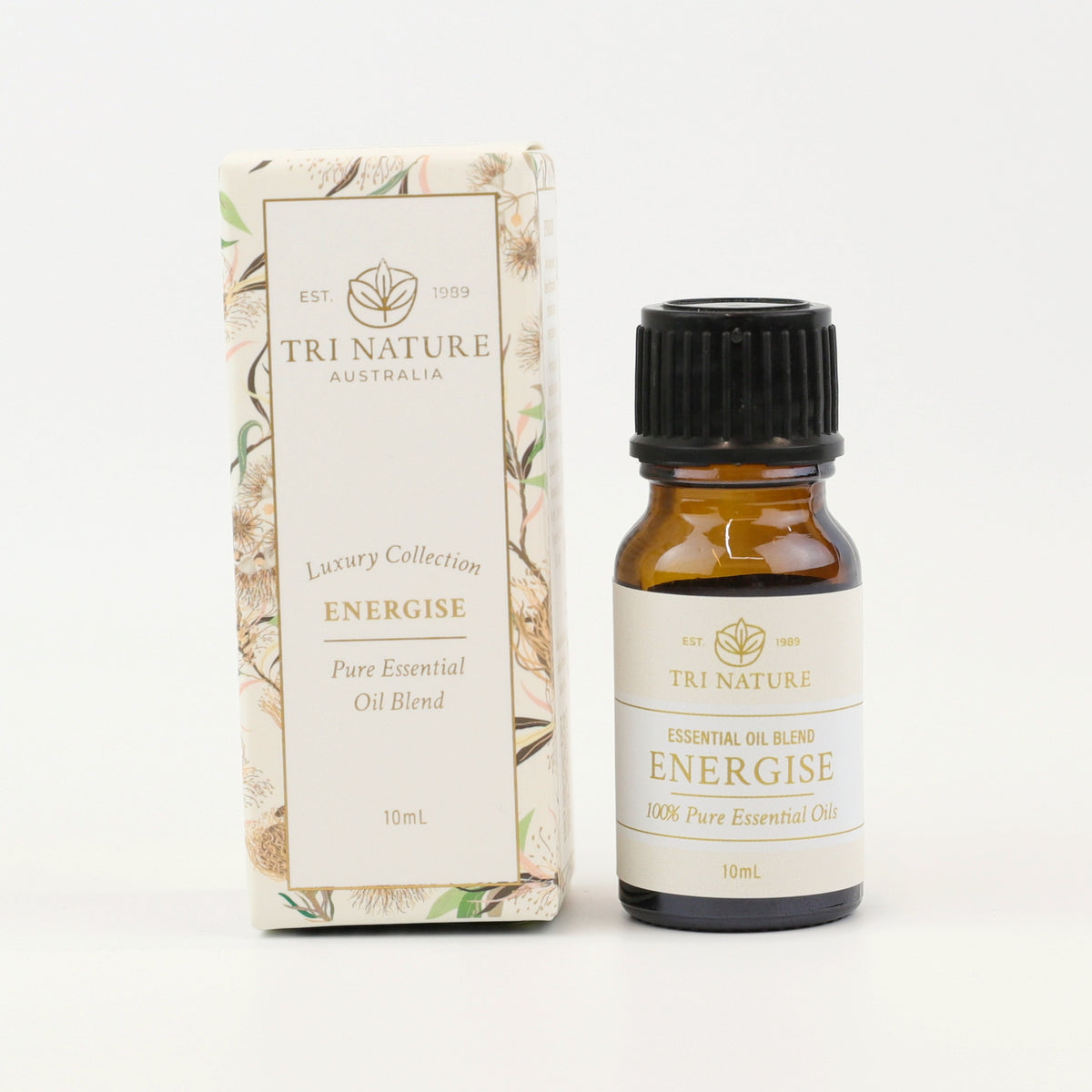 Tri Nature Energise Essential Oil Blend 10mL bottle with gift box