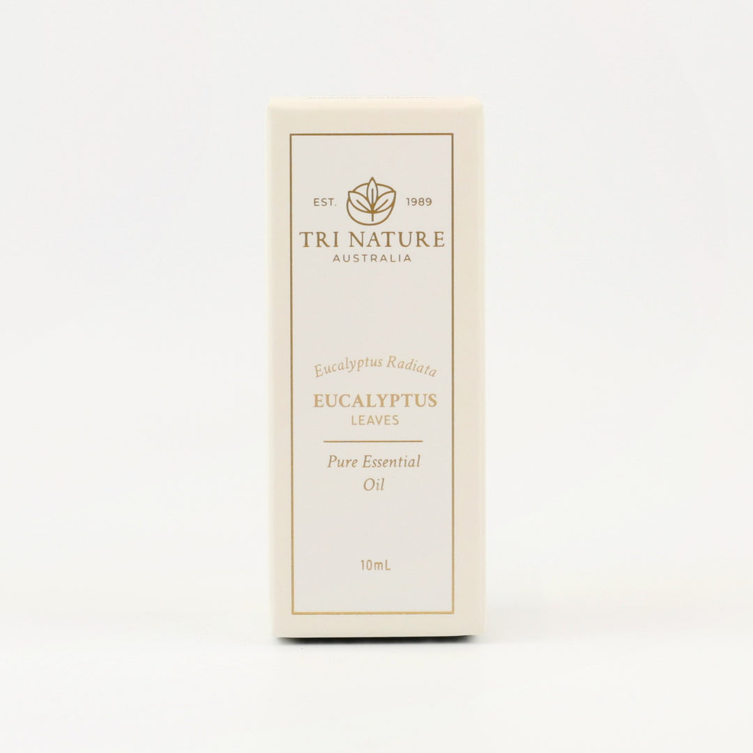 Tri Nature Eucalyptus Pure Essential Oil 10mL box, front of pack