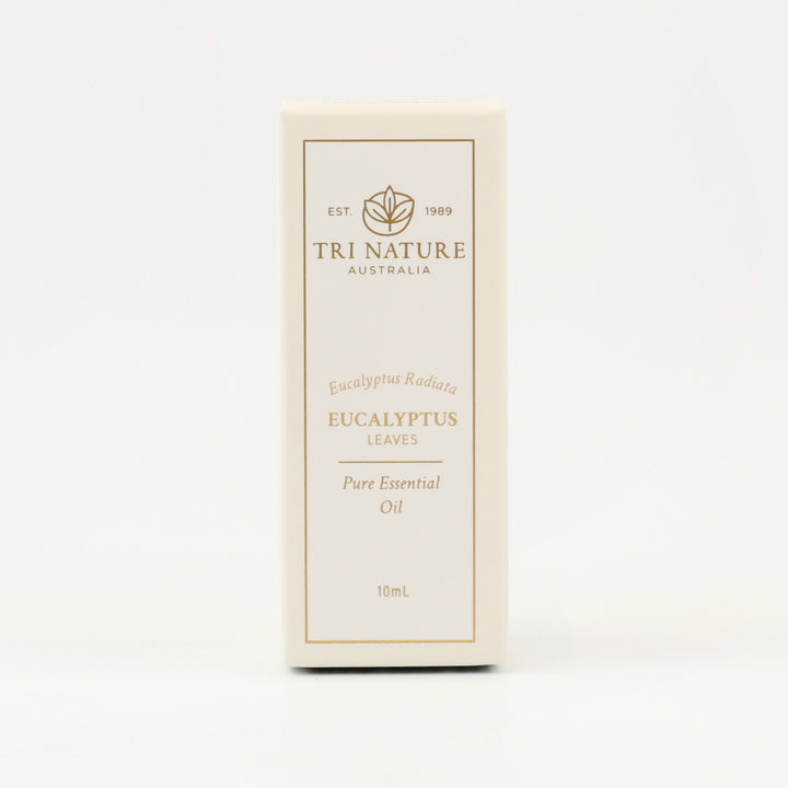 Tri Nature Eucalyptus Pure Essential Oil 10mL box, front of pack