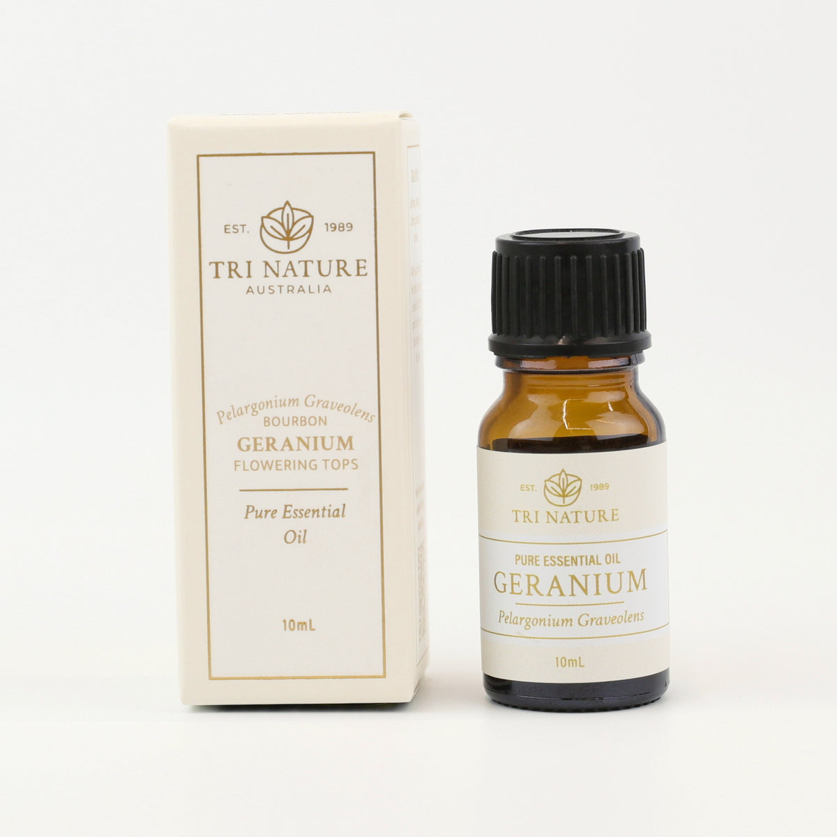 Tri Nature Geranium Pure Essential Oil 10mL bottle with gift box