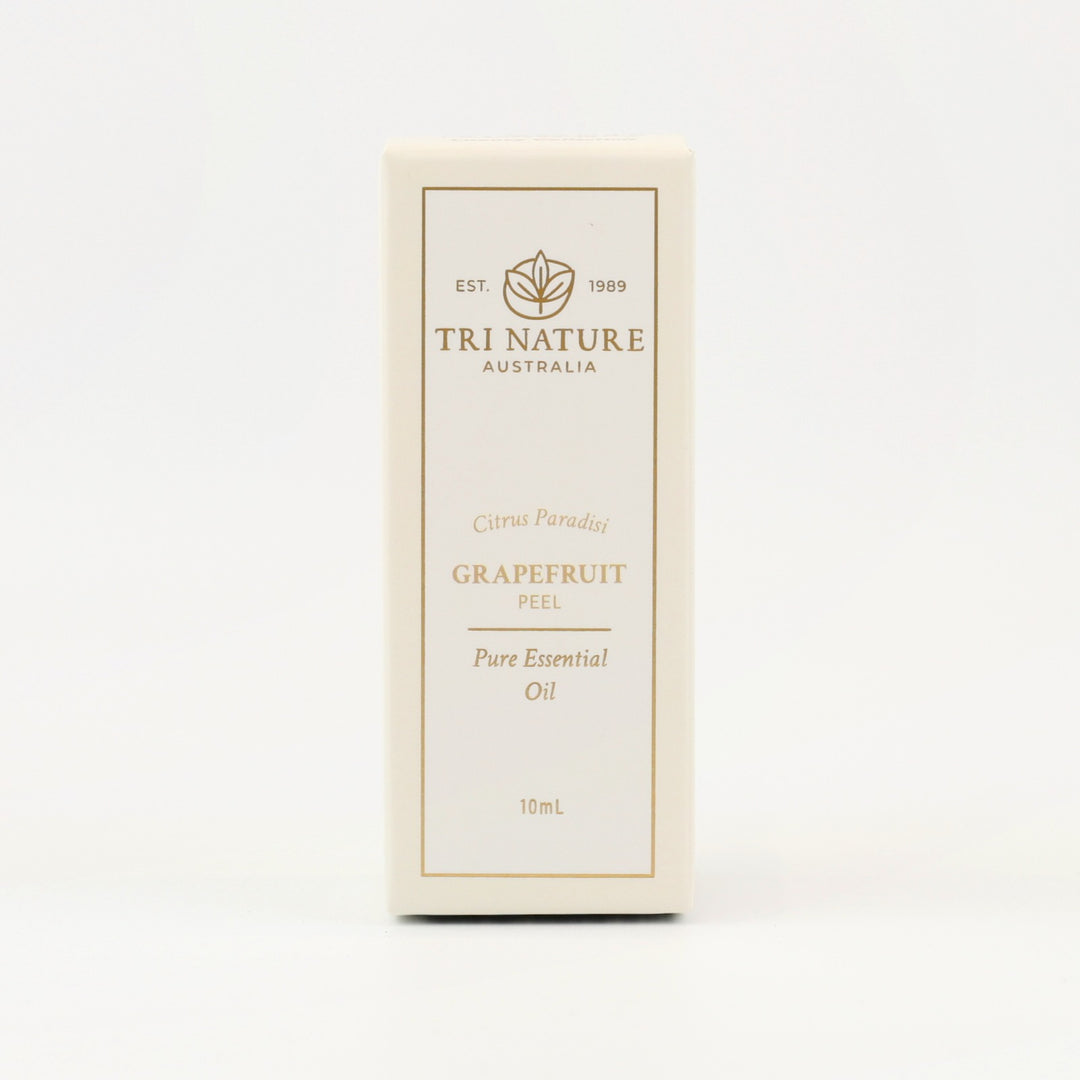 Tri Nature Grapefruit Pure Essential Oil 10mL box, front of pack