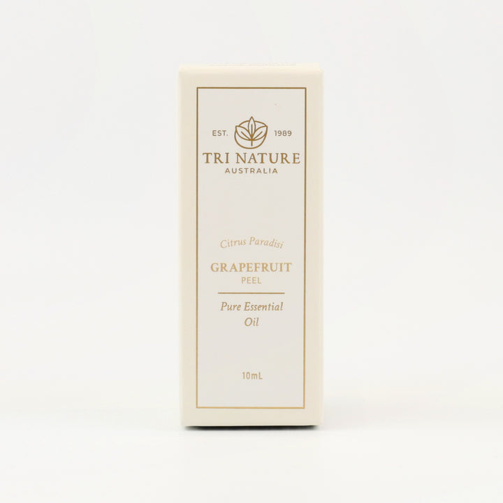 Tri Nature Grapefruit Pure Essential Oil 10mL box, front of pack