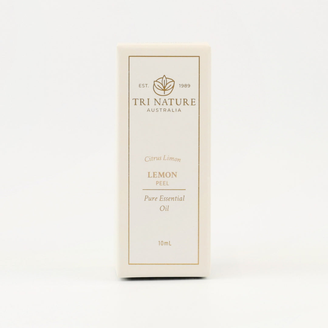 Tri Nature Lemon Pure Essential Oil 10mL box, front of pack