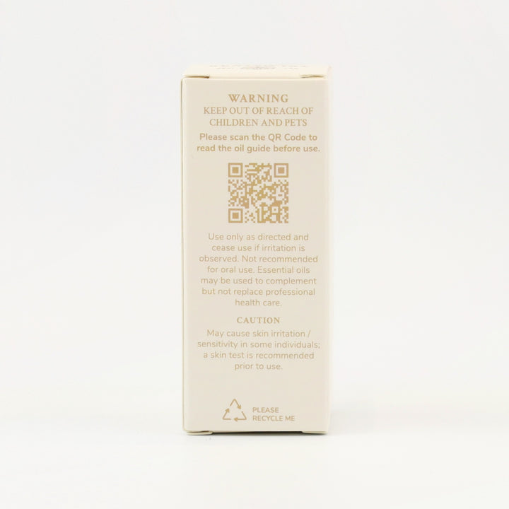 Tri Nature Lemongrass Pure Essential Oil box, safety directions and QR code