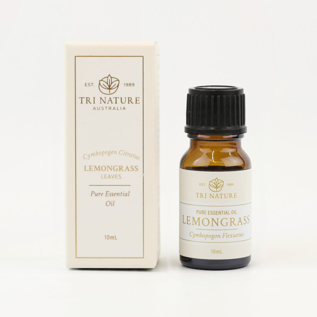 Tri Nature Lemongrass Pure Essential Oil 10mL bottle with gift box