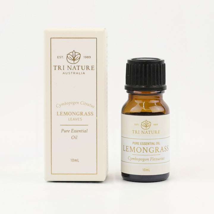 Tri Nature Lemongrass Pure Essential Oil 10mL bottle with gift box