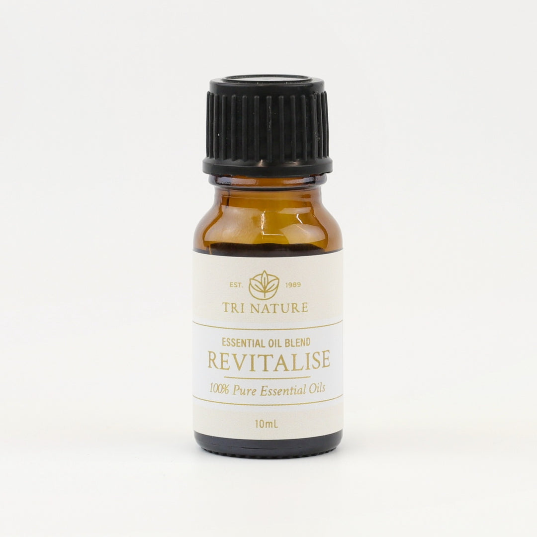 Tri Nature Revitalise Essential Oil Blend 10mL amber glass bottle