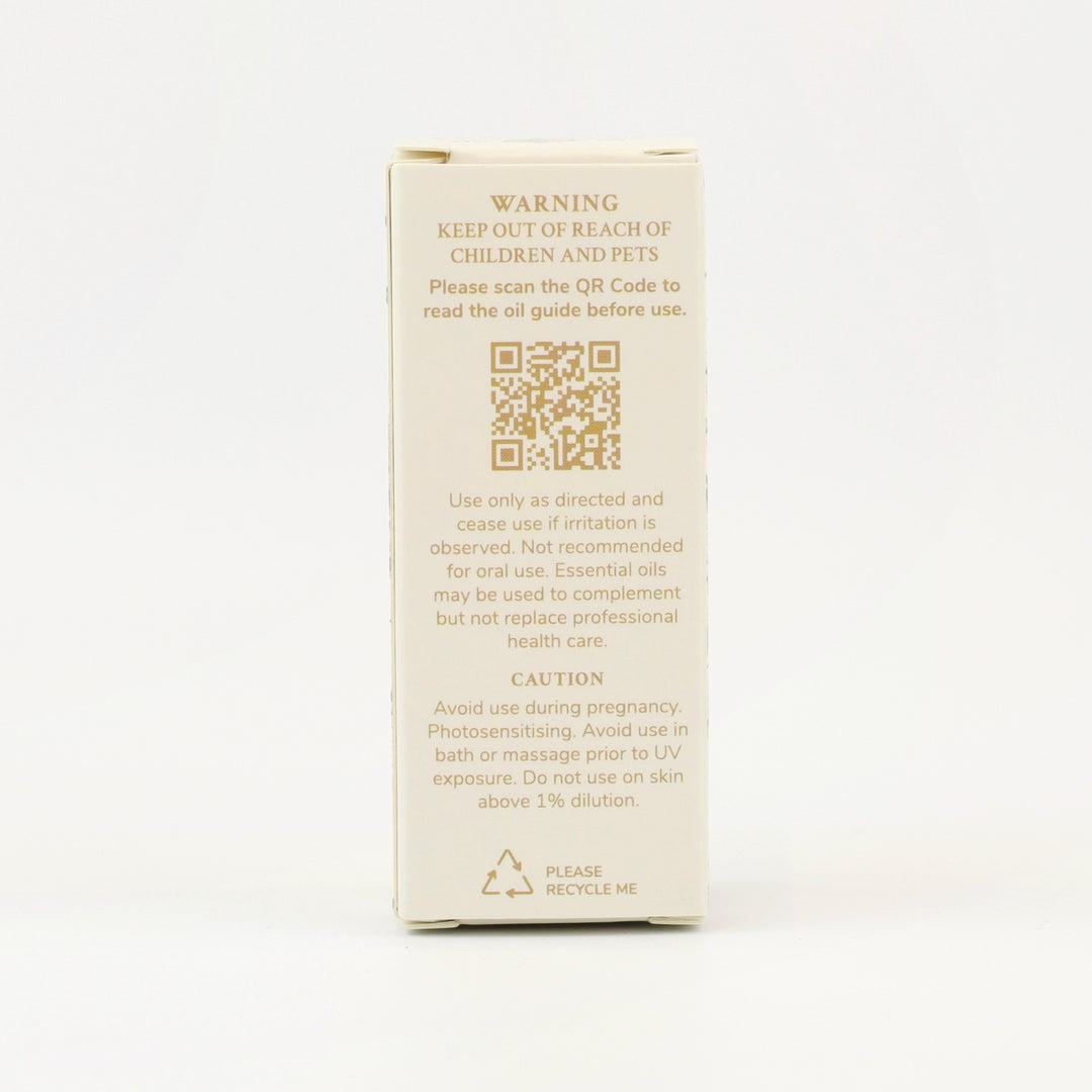 Tri Nature Revitalise Essential Oil Blend box, safety directions and QR code