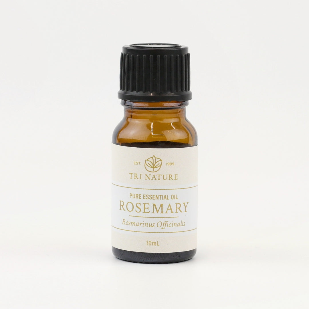 Tri Nature Rosemary Pure Essential Oil 10mL amber glass bottle