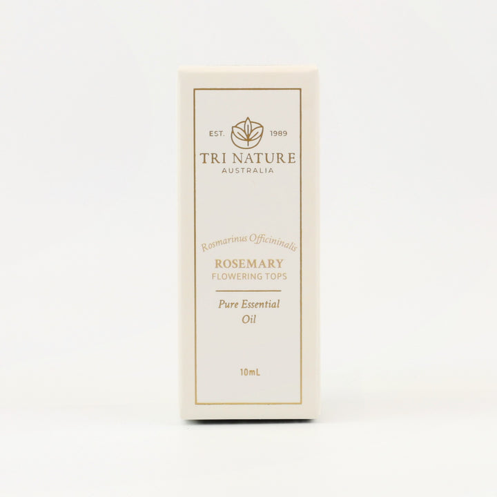 Tri Nature Rosemary Pure Essential Oil 10mL box, front of pack