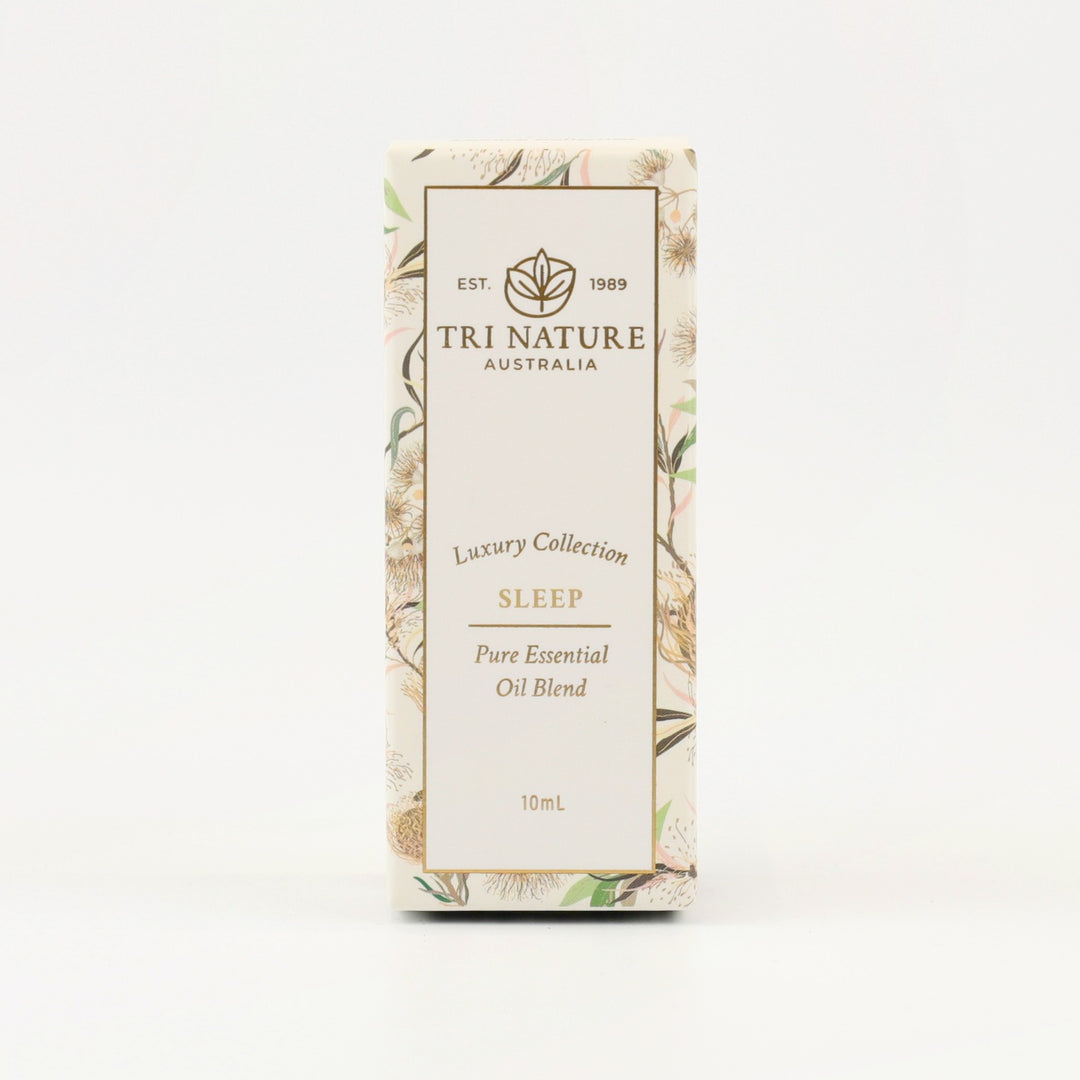 Tri Nature Sleep Essential Oil Blend 10mL box, front of pack