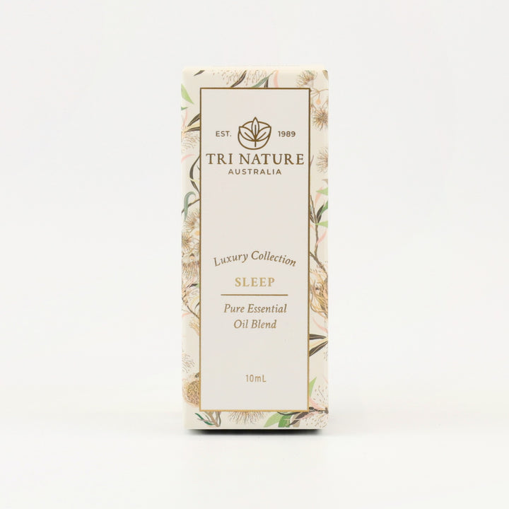 Tri Nature Sleep Essential Oil Blend 10mL box, front of pack