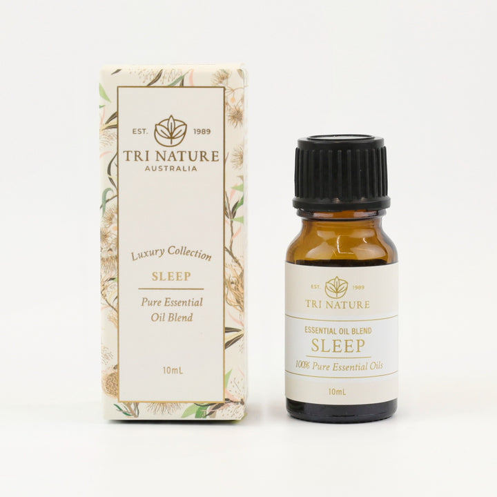 Tri Nature Sleep Essential Oil Blend 10mL bottle with gift box