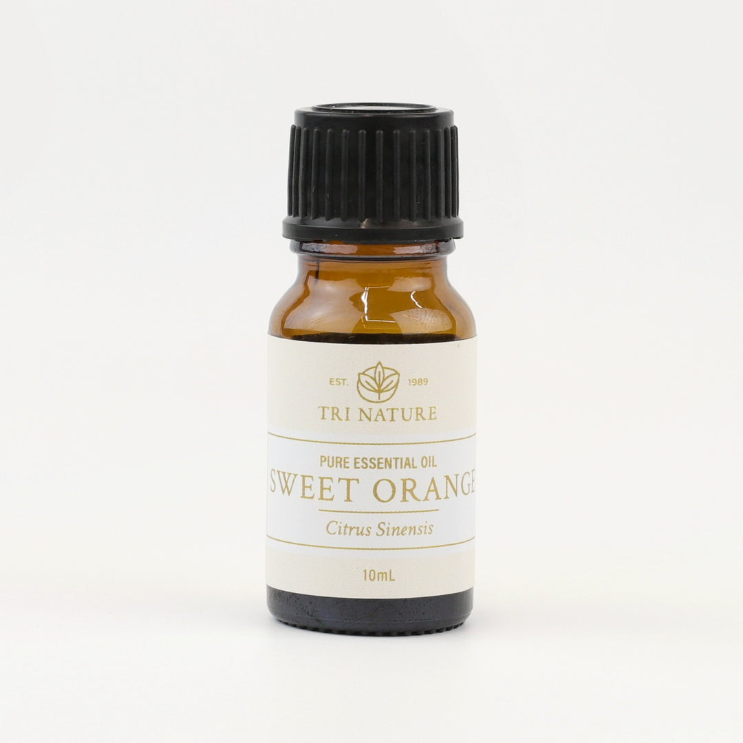 Tri Nature Sweet Orange Pure Essential Oil 10mL amber glass bottle