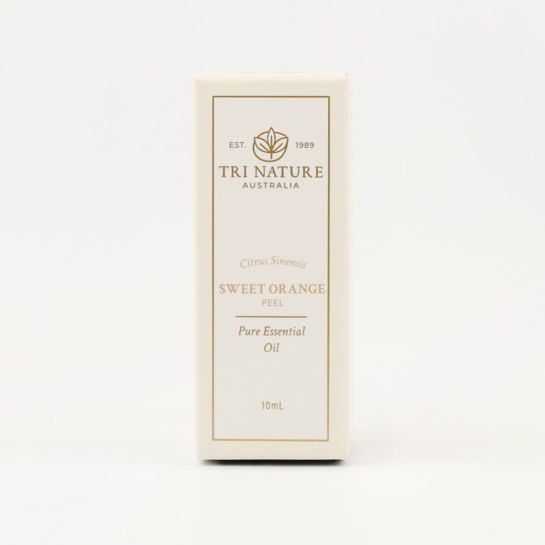 Tri Nature Sweet Orange Pure Essential Oil 10mL box, front of pack