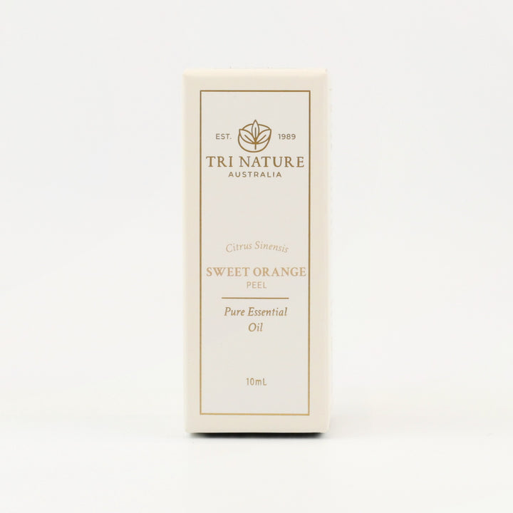 Tri Nature Sweet Orange Pure Essential Oil 10mL box, front of pack