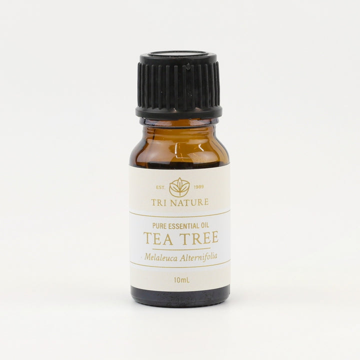 Tri Nature Tea Tree Pure Essential Oil 10mL amber glass bottle