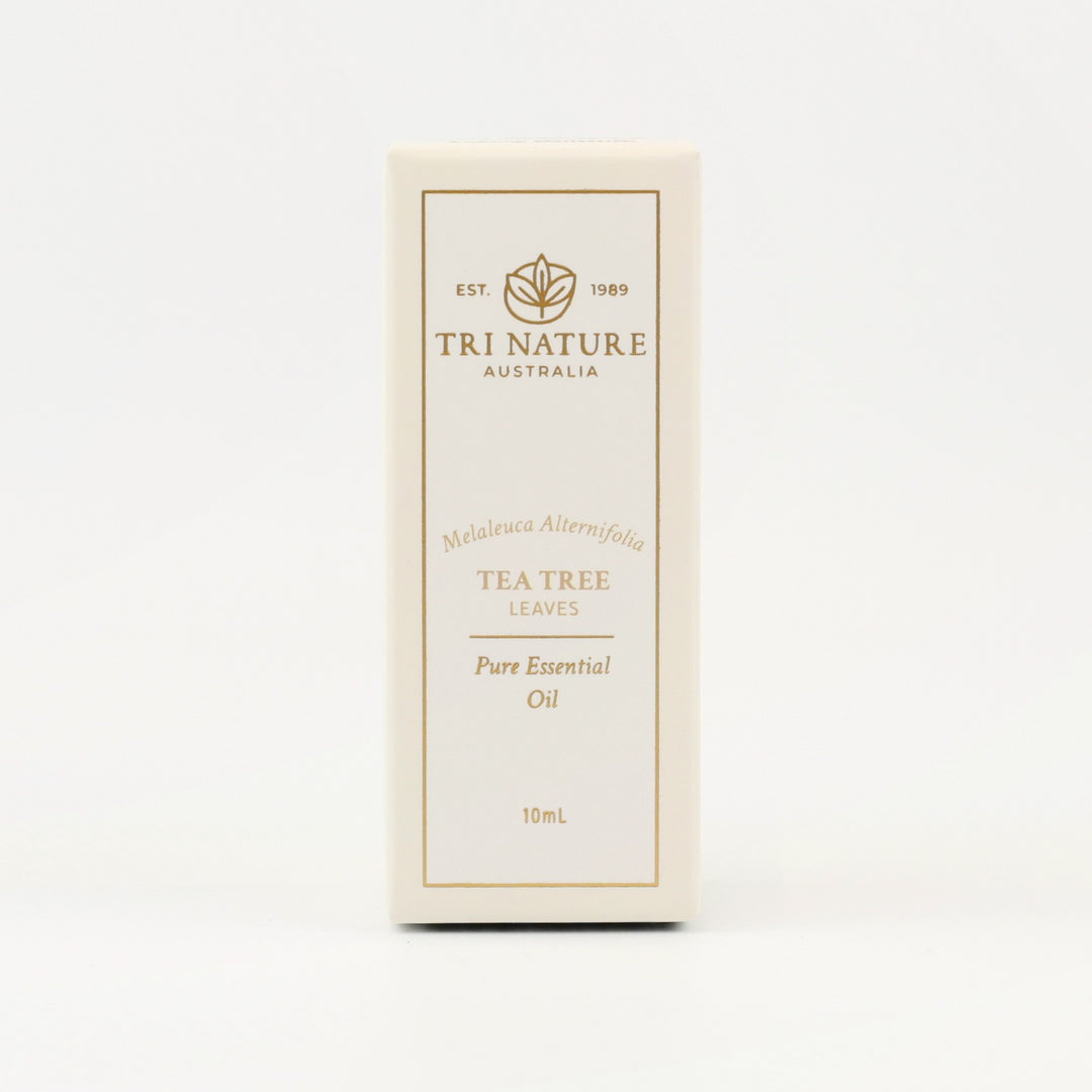 Tri Nature Tea Tree Pure Essential Oil 10mL box, front of pack