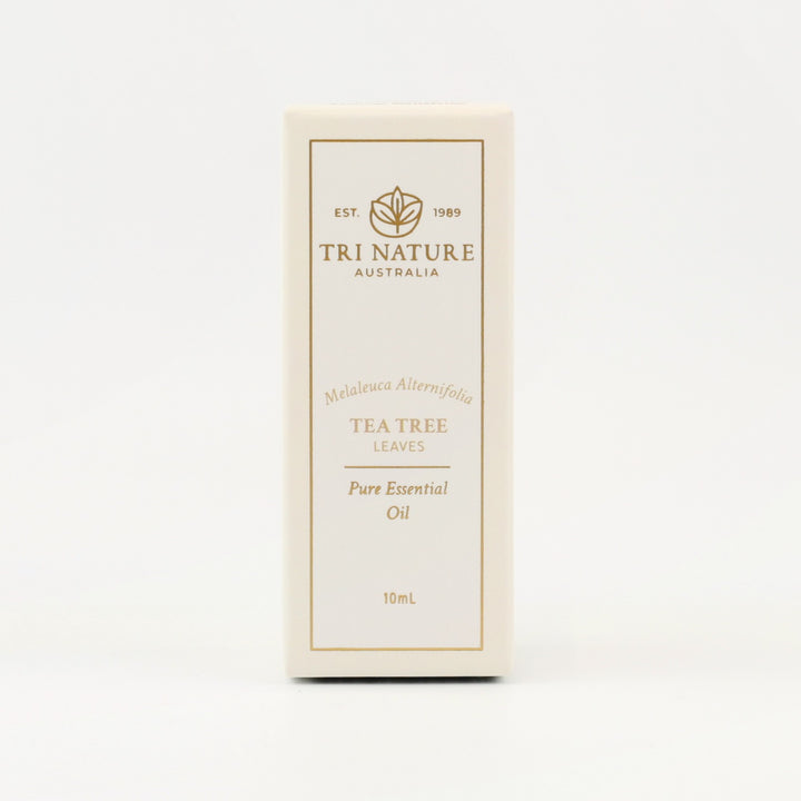 Tri Nature Tea Tree Pure Essential Oil 10mL box, front of pack