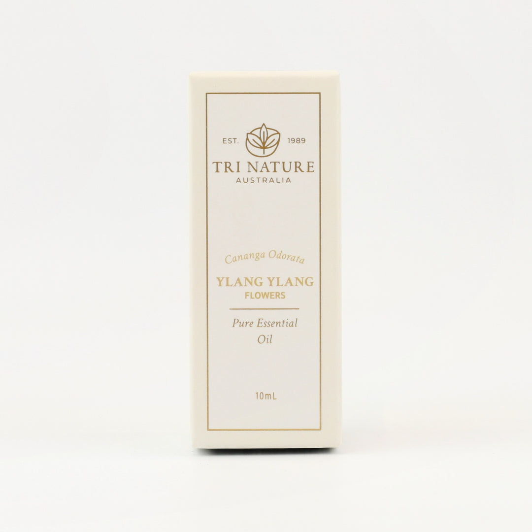 Tri Nature Ylang Ylang Pure Essential Oil 10mL box, front of pack