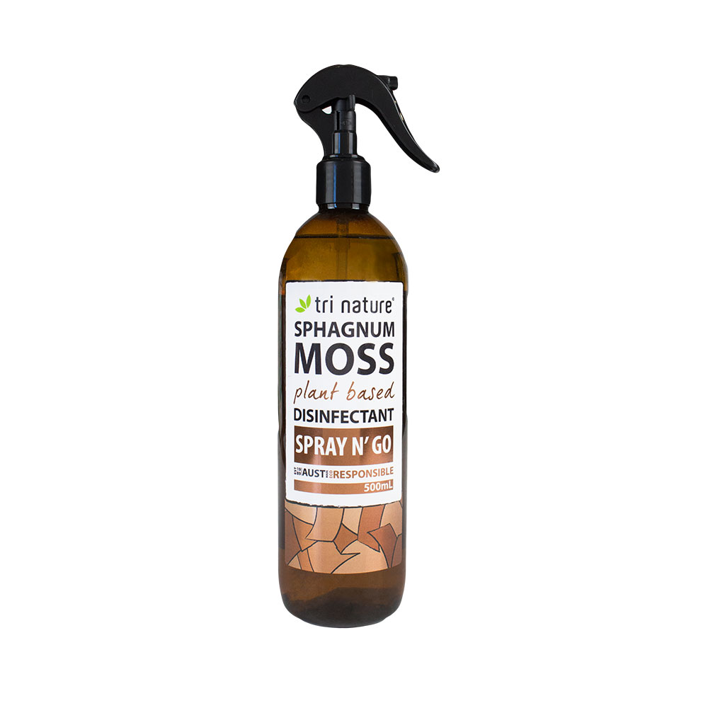 Tri Nature's plant-based Sphagnum Moss Disinfectant ready-to-use 500ML spray