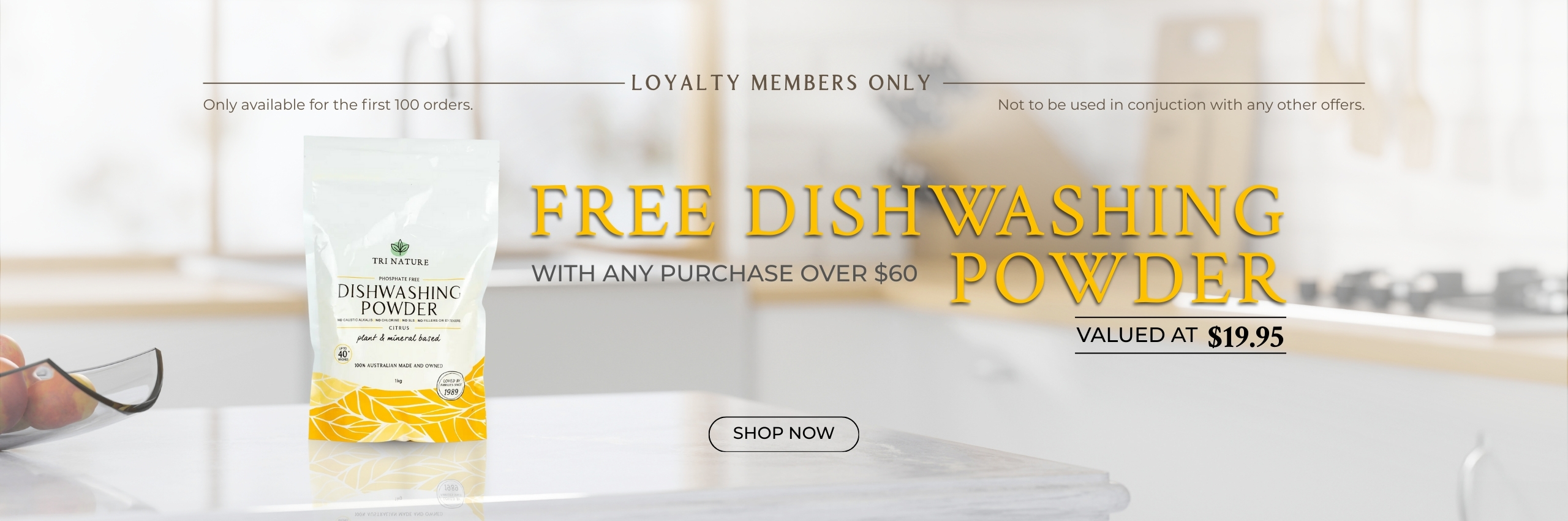 free dishwashing powder
